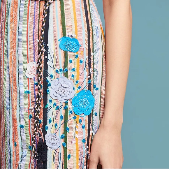 Anthropologie 5X Ajit Kumar Painterly Maxi Dress - Picture 4 of 12